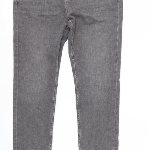 The Lily Women's Grey Slim Fit Skinny Jeans Size 14