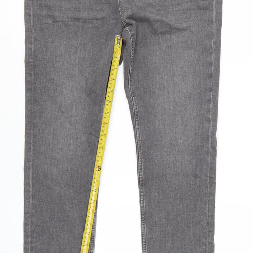 The Lily Women's Grey Slim Fit Skinny Jeans Size 14
