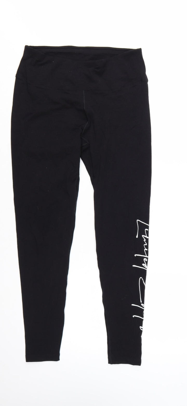Miso Womens Black Size 14 Ankle High Rise Stretch Leggings