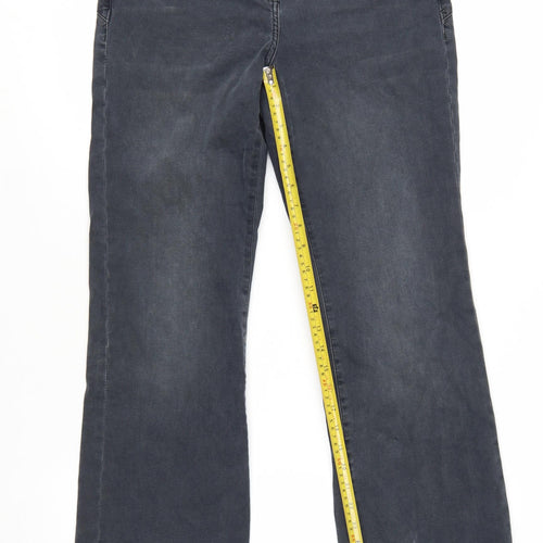 Next Women Grey Bootcut Jeans Size 16 Lift Slim & Shape