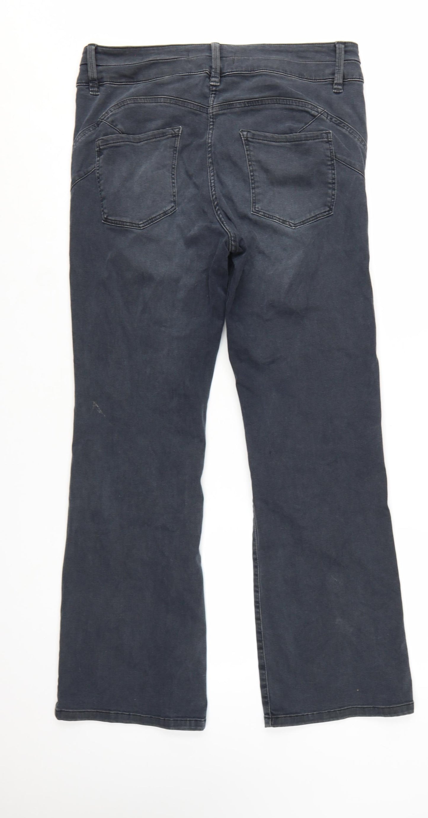 Next Women Grey Bootcut Jeans Size 16 Lift Slim & Shape
