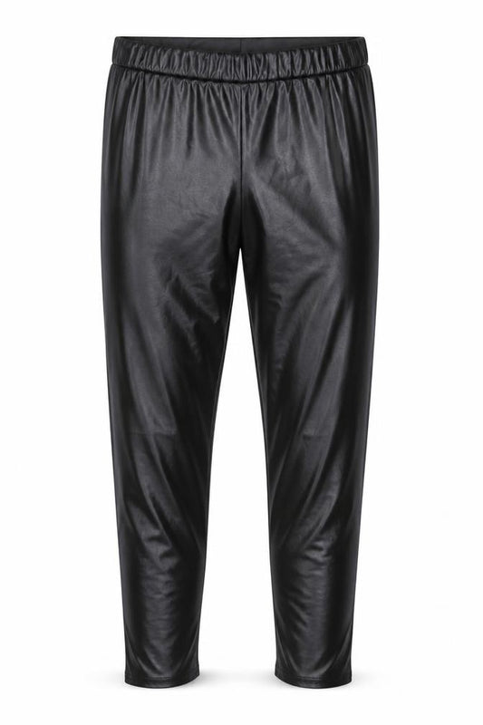 M&Co Petite Black High Rise Stretch Leggings UK 16 Polyester Blend