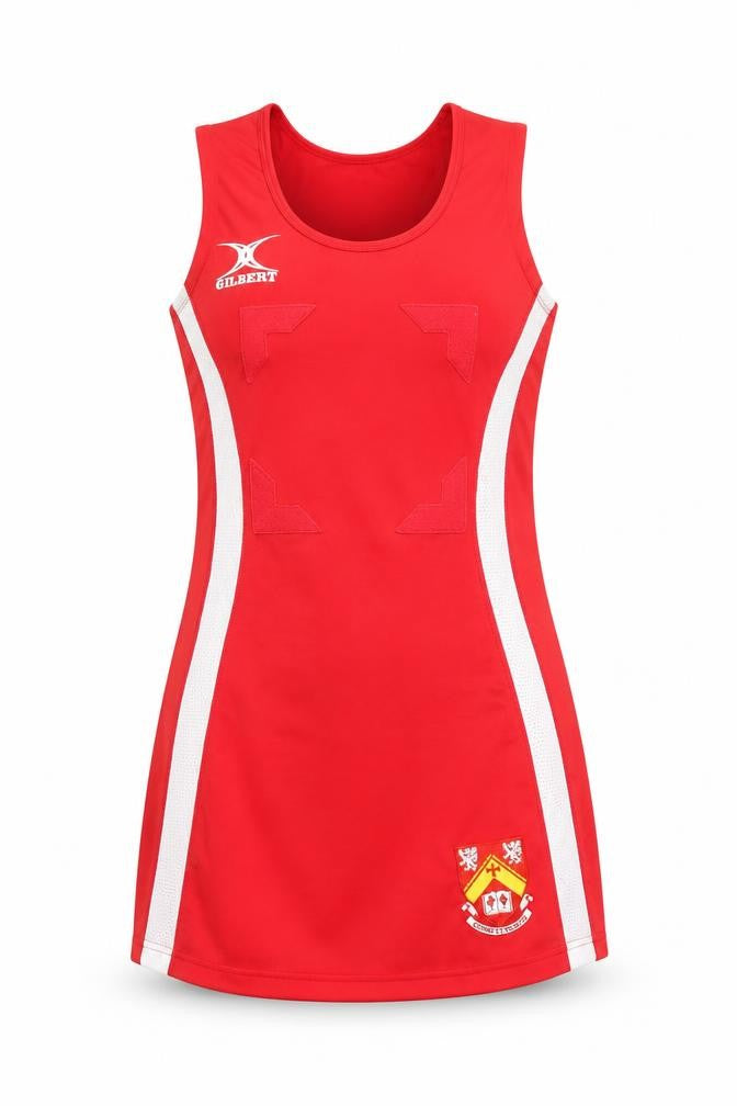 Front view of Gilbert Women's Red Sports Tank Dress, size S