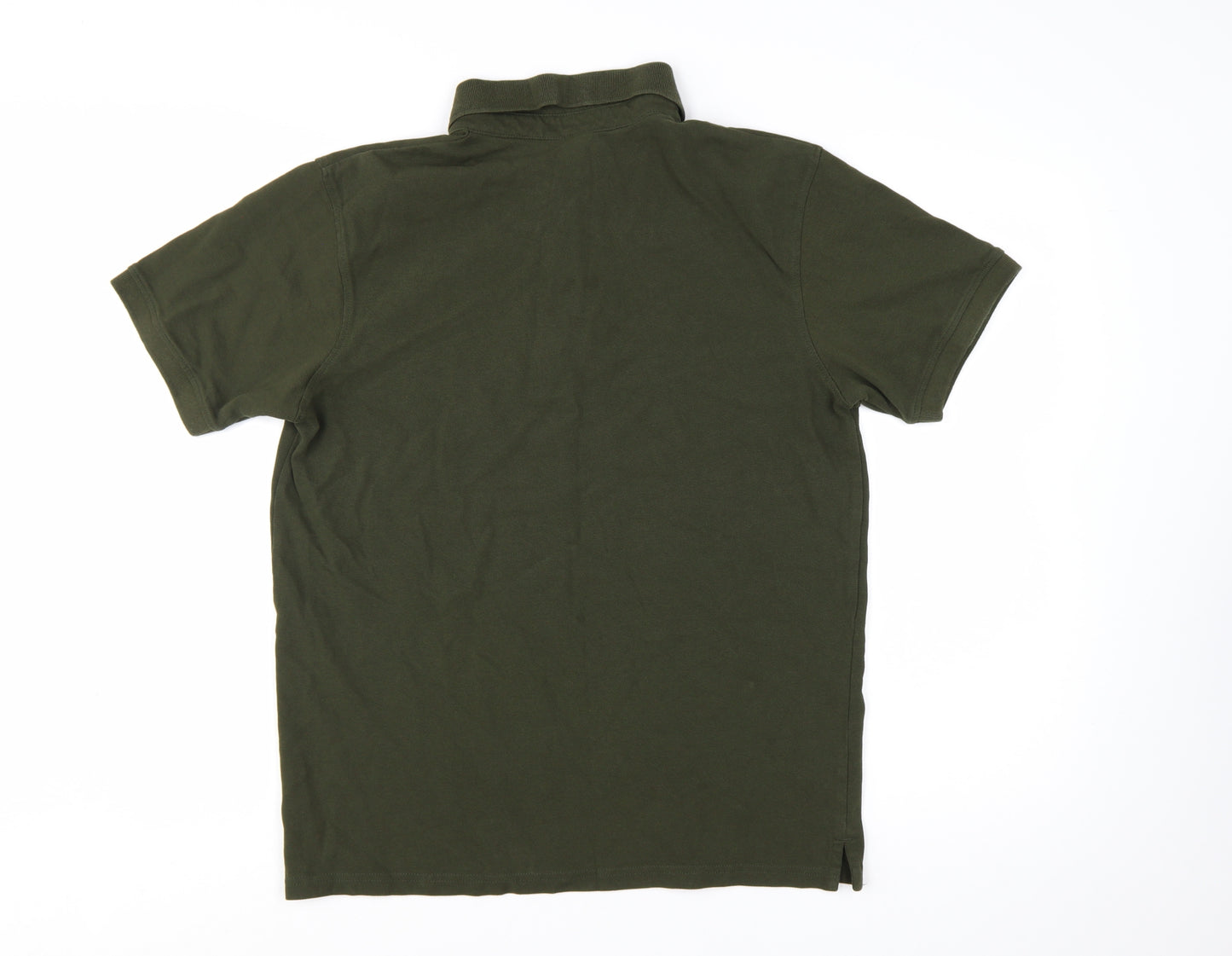 North Ridge Men's Green Cotton Short Sleeve Polo Shirt Medium