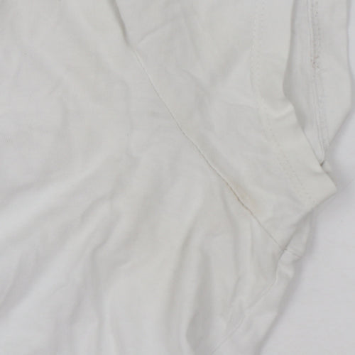Levi's Women's White 501 Logo T-Shirt Size L Short Sleeve Cotton