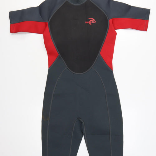 Crane Womens Black Red Short Sleeve Wetsuit Size 10 Sports UV Protection