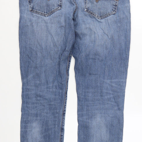 Next Men's Blue Straight Jeans 34W 33L Cotton Denim Classic Fit