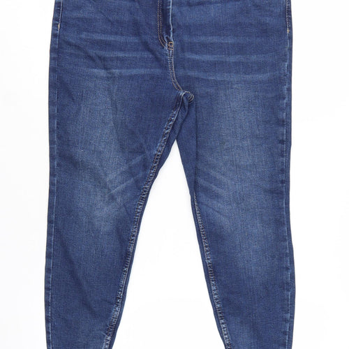 Papaya Petite Women’s Blue Slim Ankle Jeans Size 18 Stretch Denim