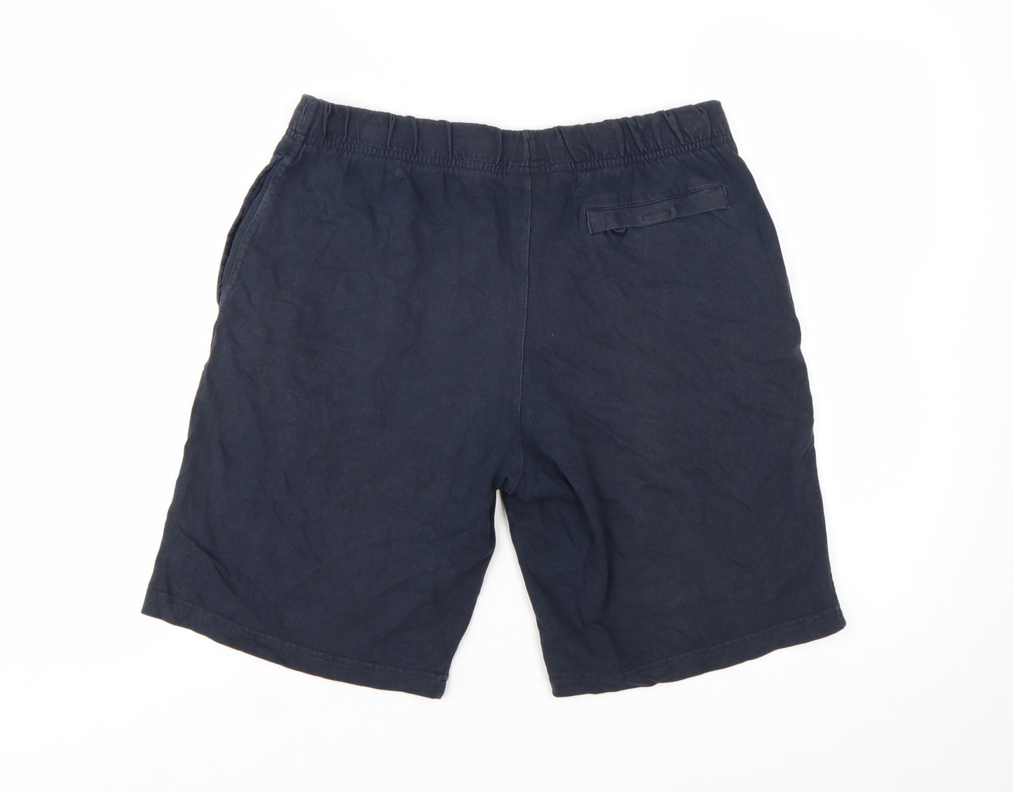 Nike Men’s Blue Cotton Athletic Shorts Size L Elastic Waist