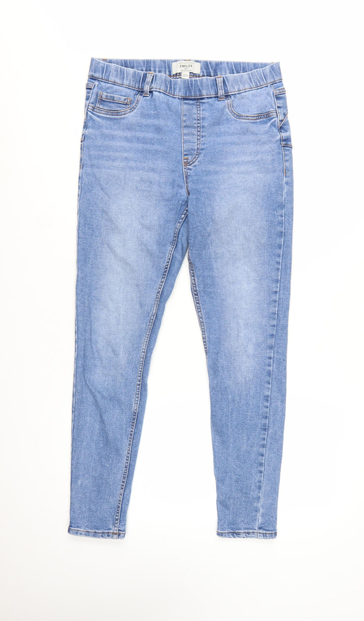 New Look Women Blue Size 14 Jegging Jeans Slim Fit Soft Stretch Denim