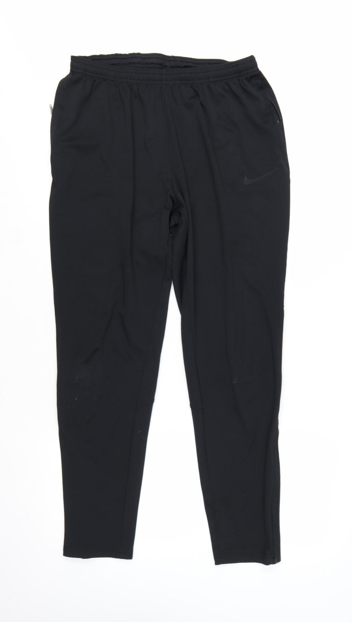 Nike Men's Black Dri-Fit Jogger Trousers M Tapered Fit