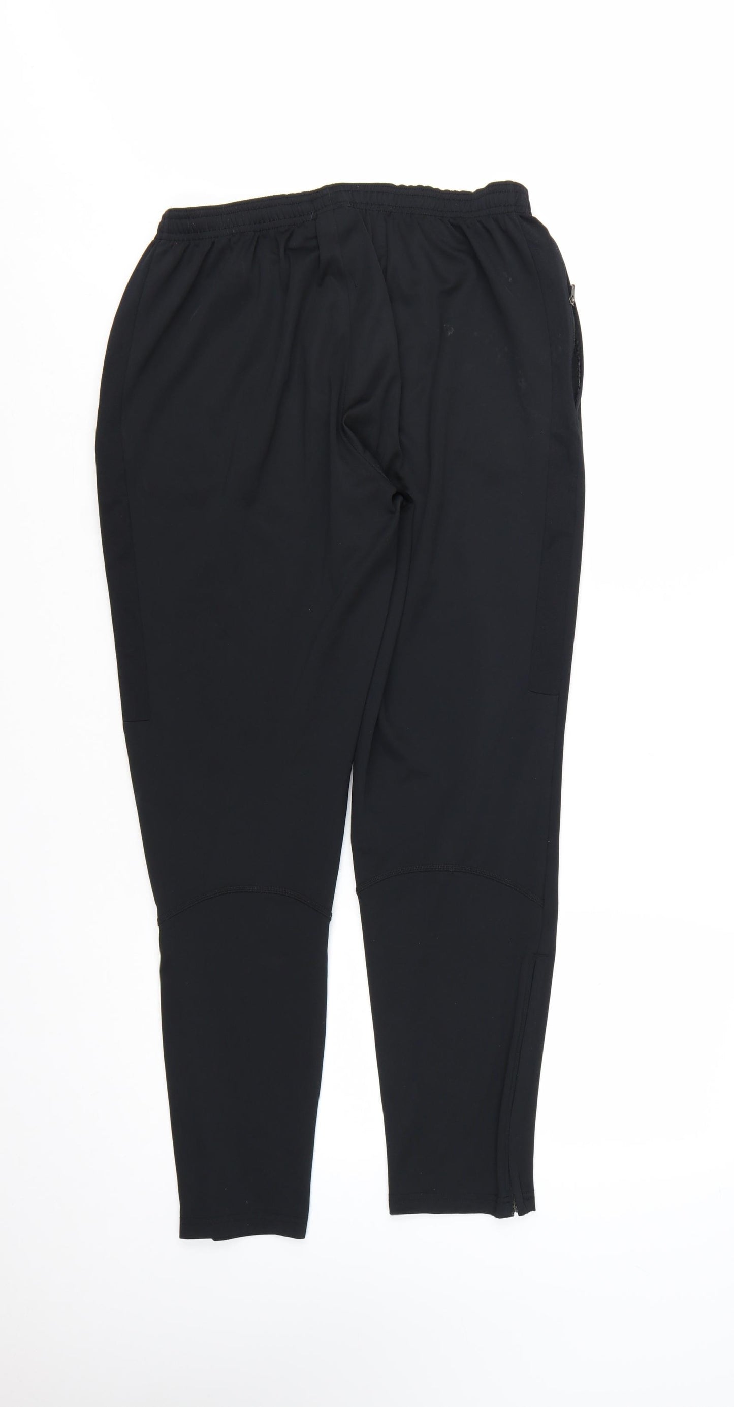 Nike Men's Black Dri-Fit Jogger Trousers M Tapered Fit