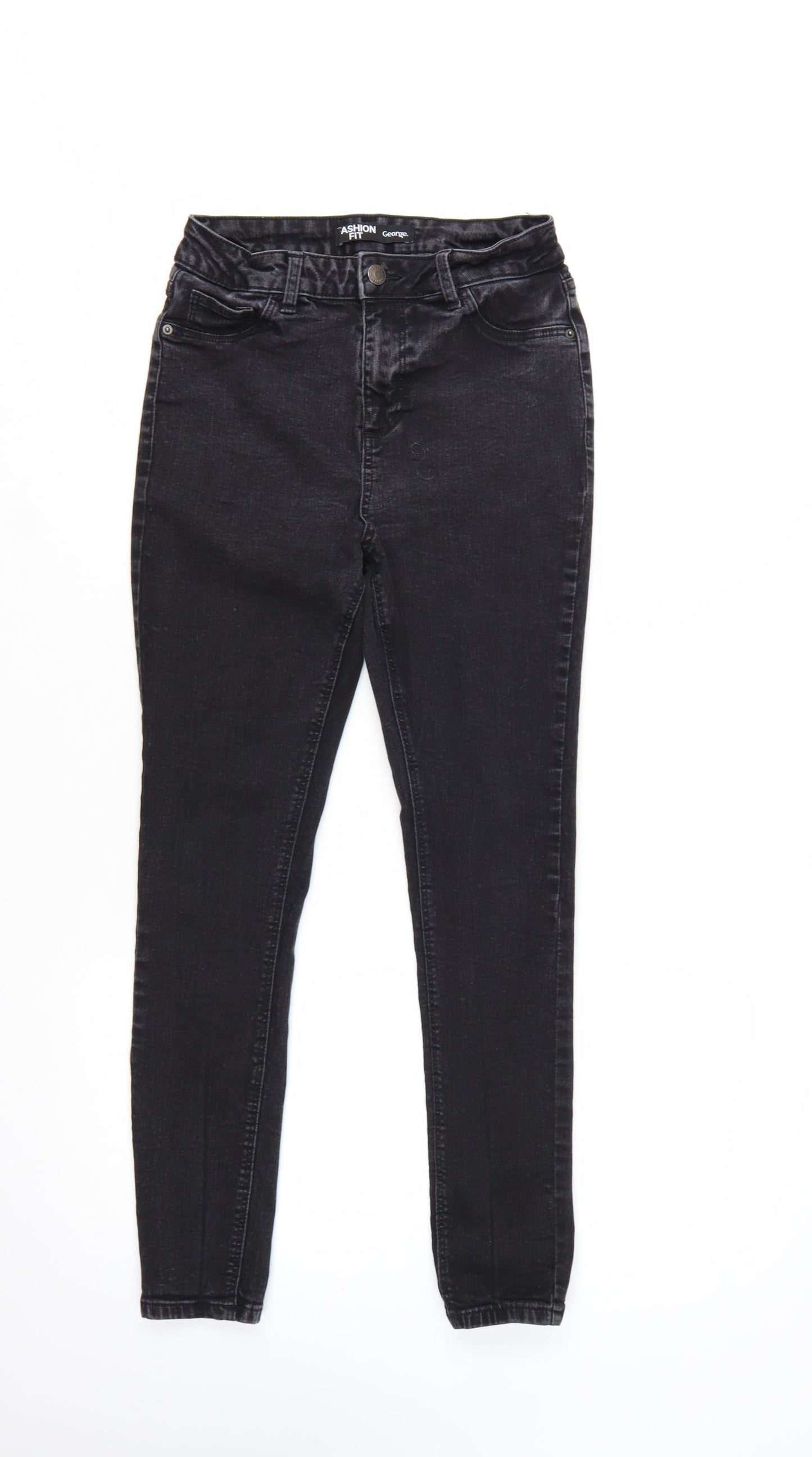 George Women's Black Skinny Jeans Size 10 Short Fashion Fit