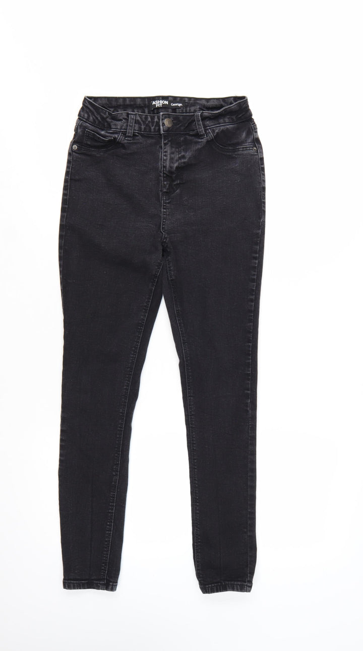 George Women's Black Skinny Jeans Size 10 Short Fashion Fit