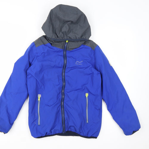 Regatta Boys Blue Hooded Puffer Jacket 11-12 Years Waterproof Lightweight