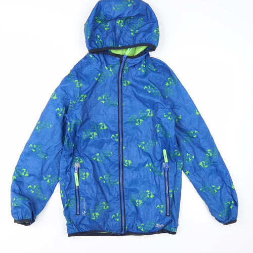 Regatta Boys Blue Hooded Windbreaker Jacket 11-12 Years Water Resistant