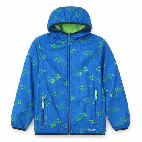 Regatta Boys Blue Hooded Windbreaker Jacket 11-12 Years Water Resistant