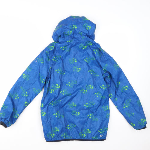 Regatta Boys Blue Hooded Windbreaker Jacket 11-12 Years Water Resistant