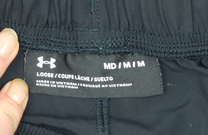 Under Armour Mens Black M Athletic Quick Dry Gym Shorts