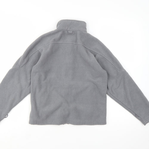 Trespass Girls Grey Fleece Full Zip Jacket 9-10 Years Lightweight Outdoor