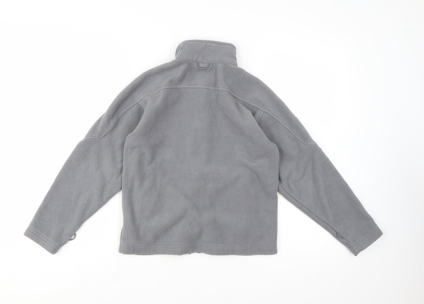 Trespass Girls Grey Fleece Full Zip Jacket 9-10 Years Lightweight Outdoor