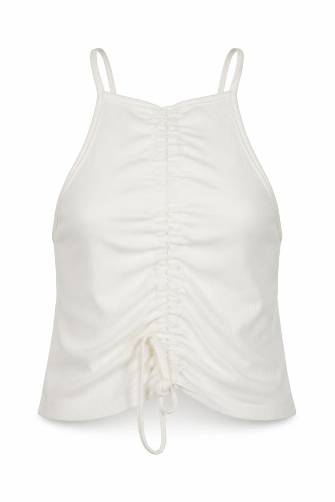 Missguided Women’s White Cropped Halter Tank Top UK 10