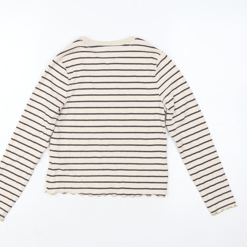 Marks and Spencer Girls Beige Striped Harry Potter Long Sleeve T-Shirt 10-11 Years