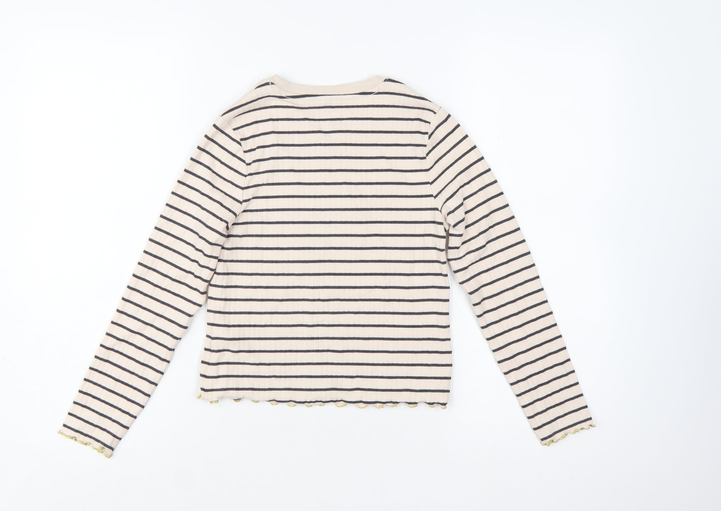 Marks and Spencer Girls Beige Striped Harry Potter Long Sleeve T-Shirt 10-11 Years