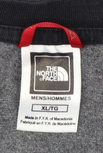 The North Face Men's Grey XL Raglan Short Sleeve Graphic T-Shirt