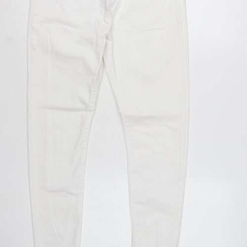 Denim Co Womens White Skinny Jeans Size 10 Slim Fit Stretch