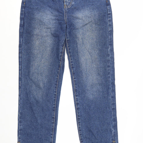 PrettyLittleThing Women Blue Straight Denim Jeans Size 10