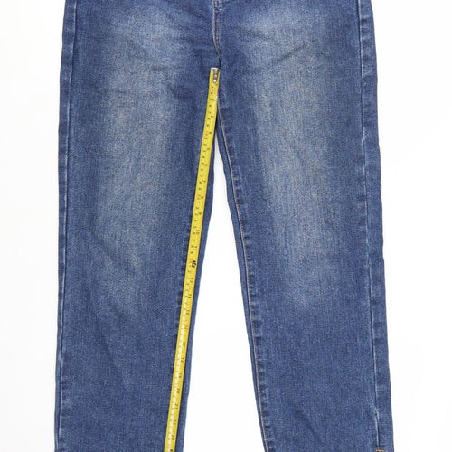 PrettyLittleThing Women Blue Straight Denim Jeans Size 10
