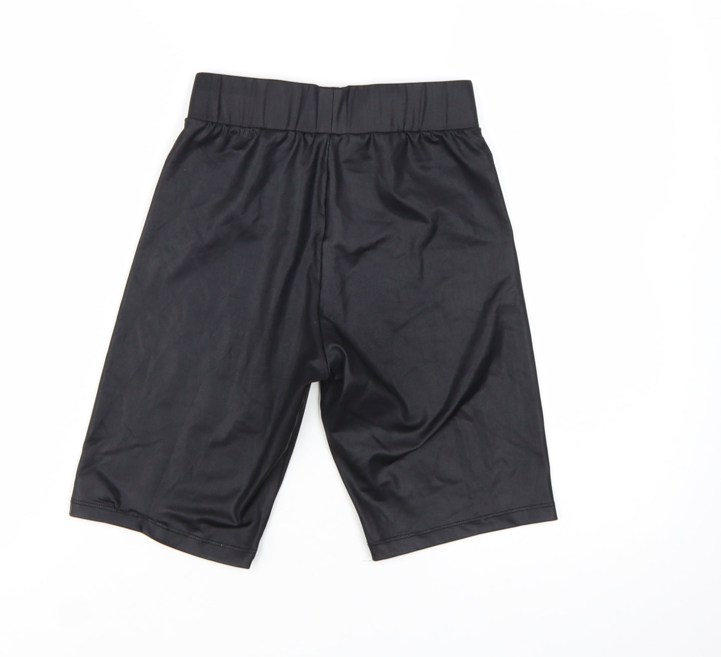 Topshop Women's Black Size 8 Stretch Biker Shorts