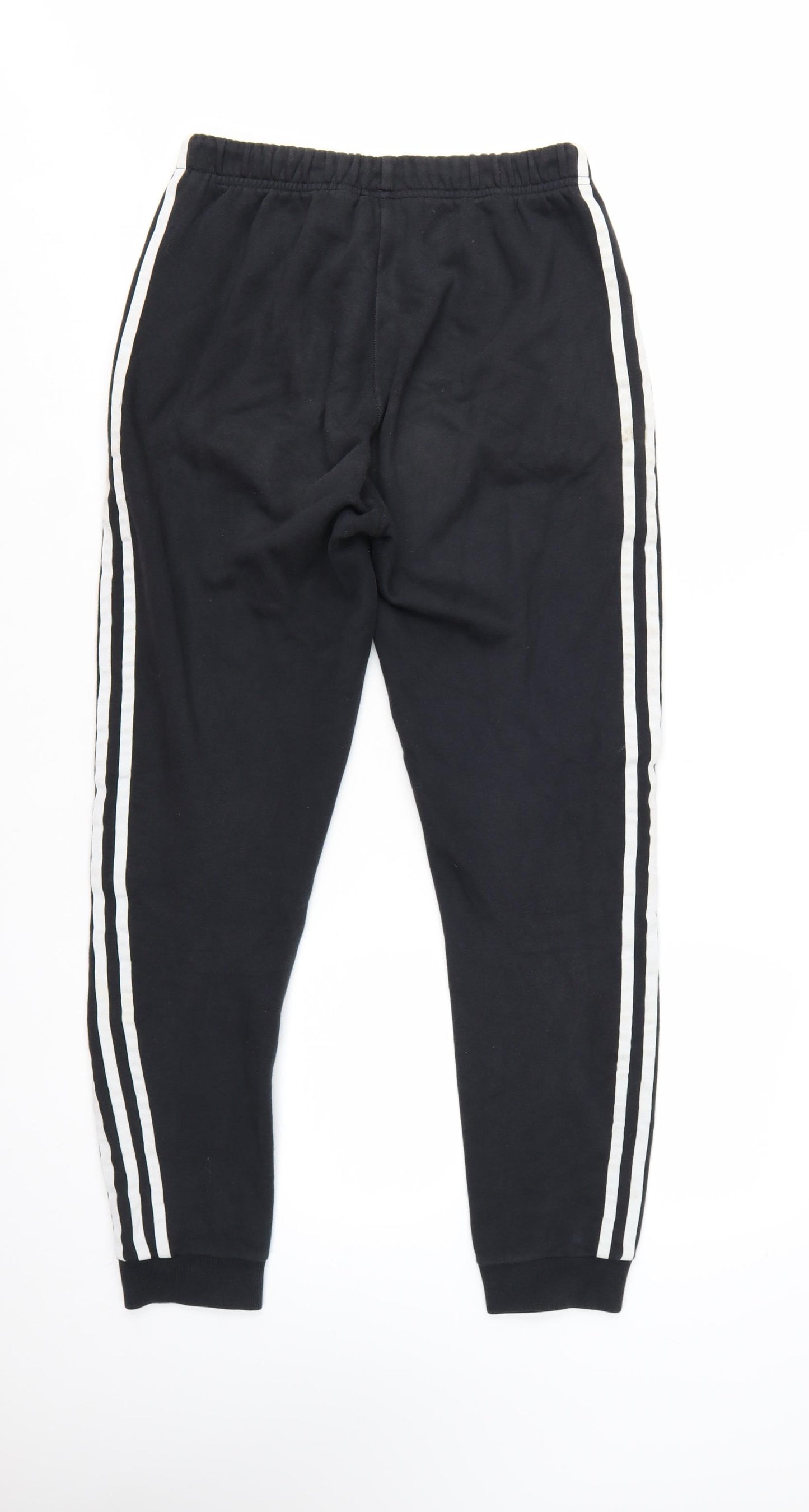 Adidas Womens Black Jogger Trousers Size 8 Cotton Blend