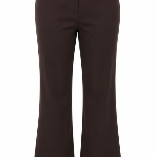 Klass Collection Women's Brown Size 18 Straight Leg Dress Pants