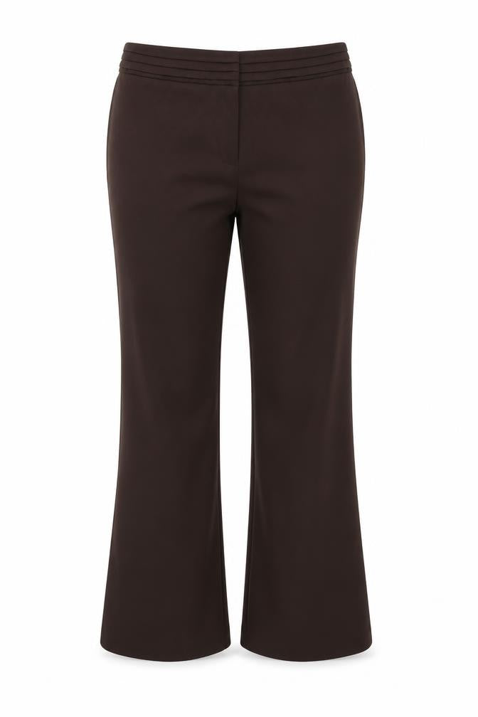 Klass Collection Women's Brown Size 18 Straight Leg Dress Pants