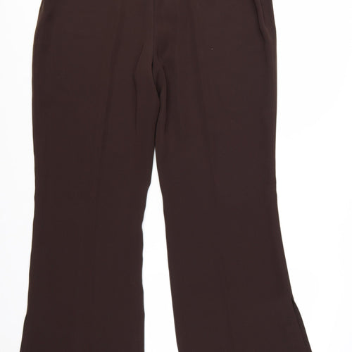 Klass Collection Women's Brown Size 18 Straight Leg Dress Pants
