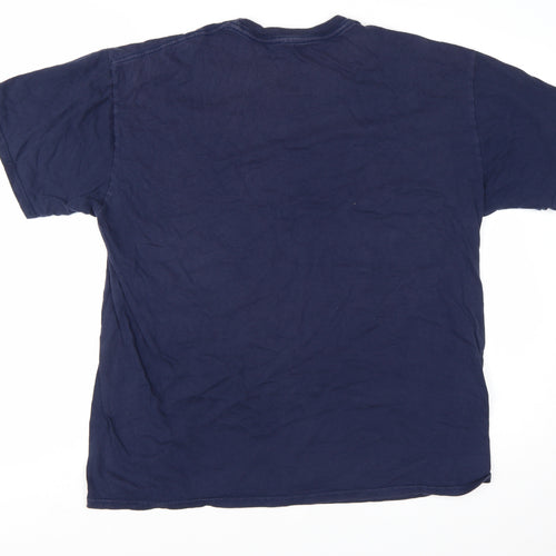 River Island Men's Blue Amsterdam Graphic T-Shirt XL