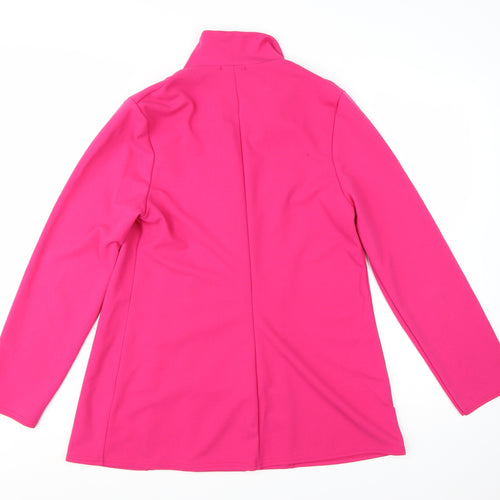 Boohoo Women’s Pink Double-Breasted Blazer UK 14