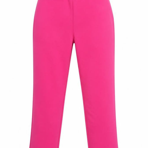 Boohoo Women's Pink Jersey Stretch Trousers Size 14
