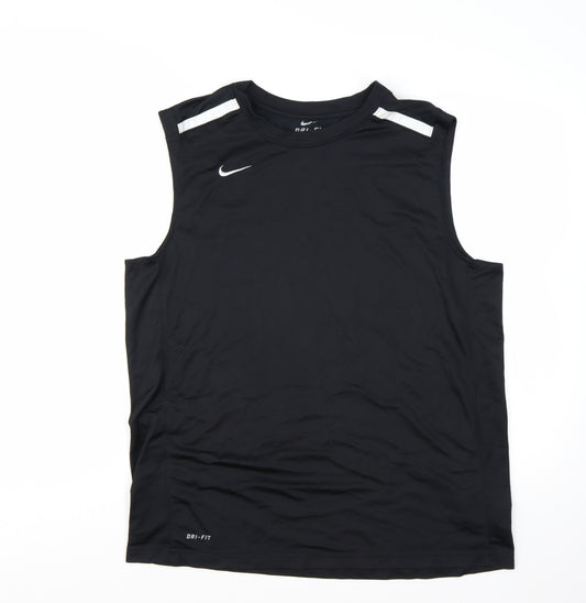 Nike Men's Black Dri-Fit Sleeveless Tank Top XL Athletic Gym Wear