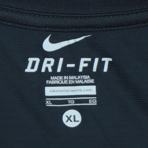 Nike Men's Black Dri-Fit Sleeveless Tank Top XL Athletic Gym Wear