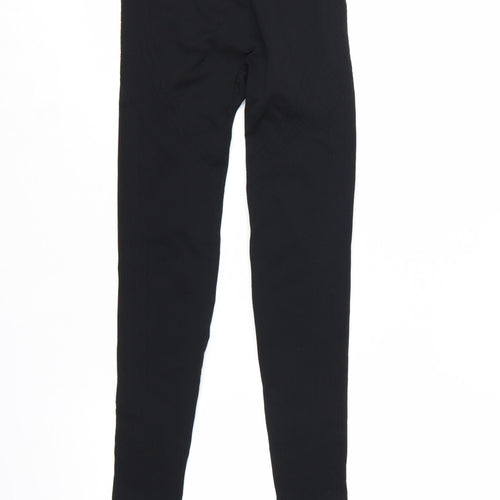 USA Pro Womens Black Seamless Gym Leggings Size 8