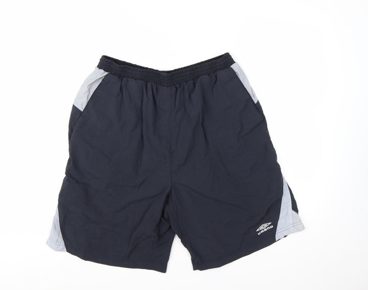 Umbro Men's Black XL Athletic Football Shorts Lightweight