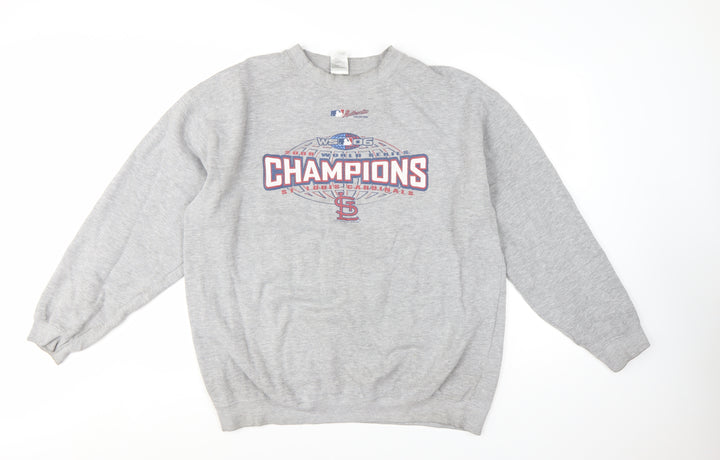 Alstyle Men’s Grey XL Pullover Graphic Print Champions Sweatshirt