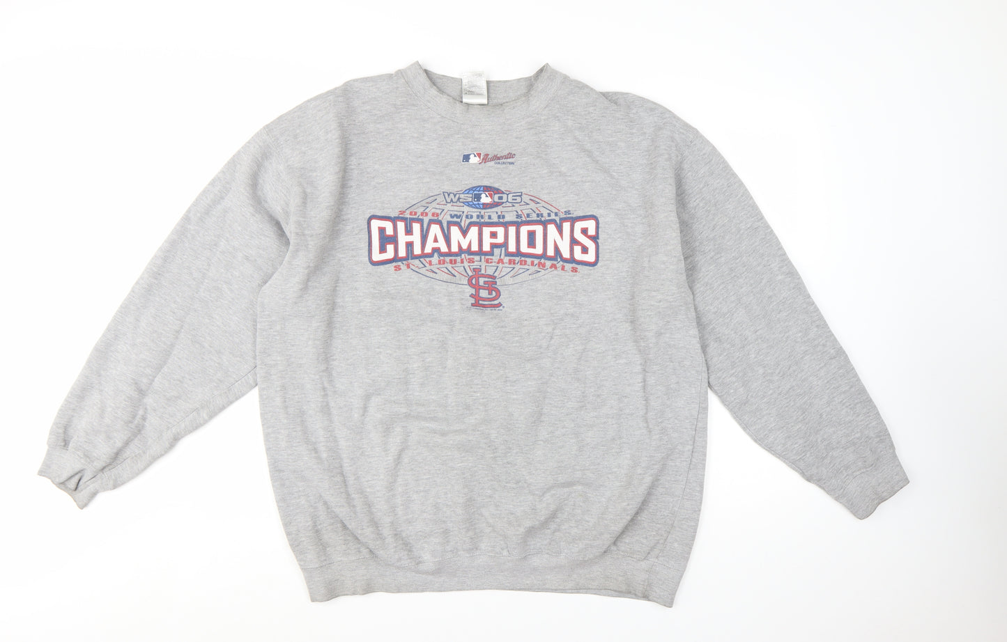 Alstyle Men’s Grey XL Pullover Graphic Print Champions Sweatshirt