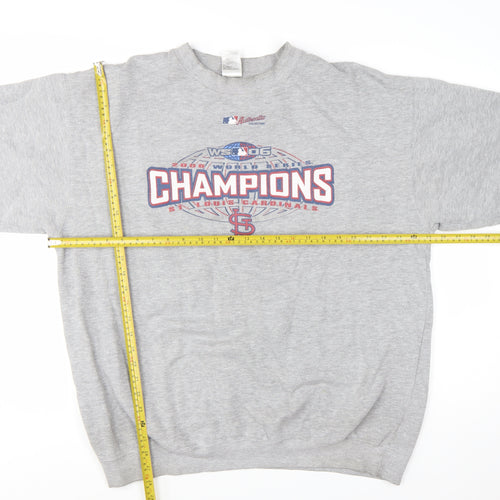 Alstyle Men’s Grey XL Pullover Graphic Print Champions Sweatshirt