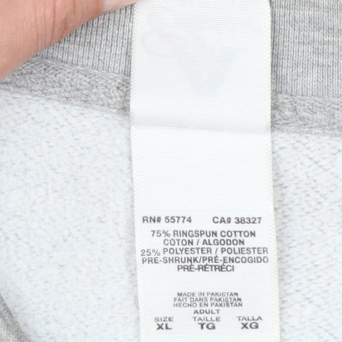 Alstyle Men’s Grey XL Pullover Graphic Print Champions Sweatshirt