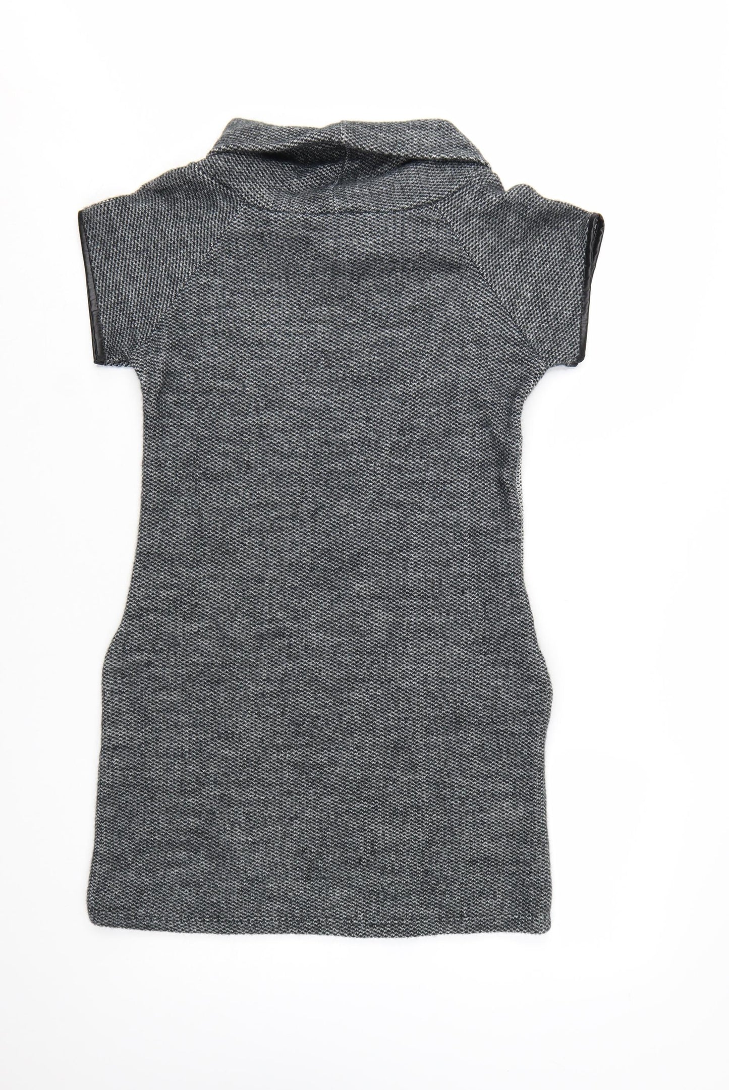 Quiz Women’s Grey Cowl Neck Short Sleeve Shift Dress Size 12