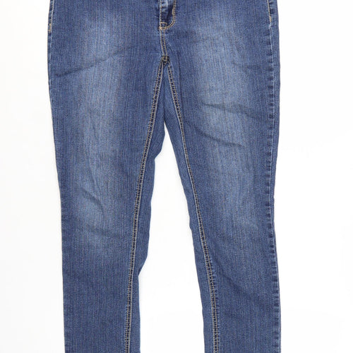 Ruff Hewn Women's Blue Medium Straight Stretch Denim Jeans